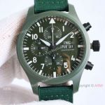 TW Factory V2 IWC Pilot's Watch Chronograph 7750 New Green Ceramic